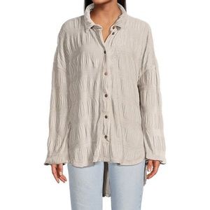 Free people velvet smocked top